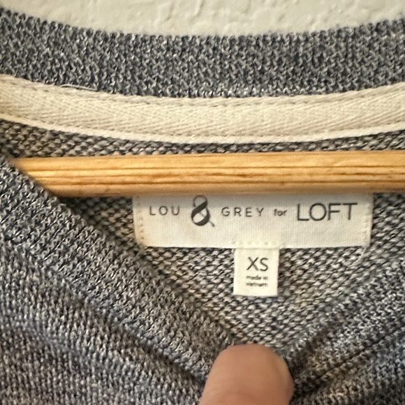 LOU & GREY women’s  sz s Short Sleeve Jersey grey shirt Dress - Picture 2 of 6